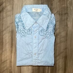 Pop Icon Clothing Short Sleeve Button Down - Medium